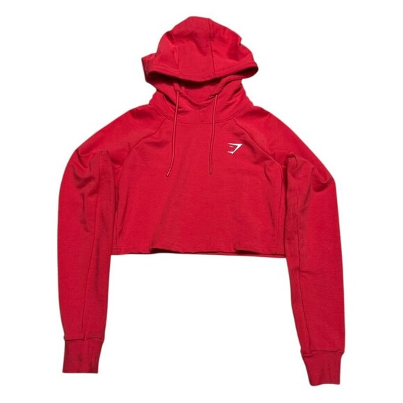 GYMSHARK Cropped Lightweight Activewear Workout Gym Hoodie Womens Small - Picture 1 of 5